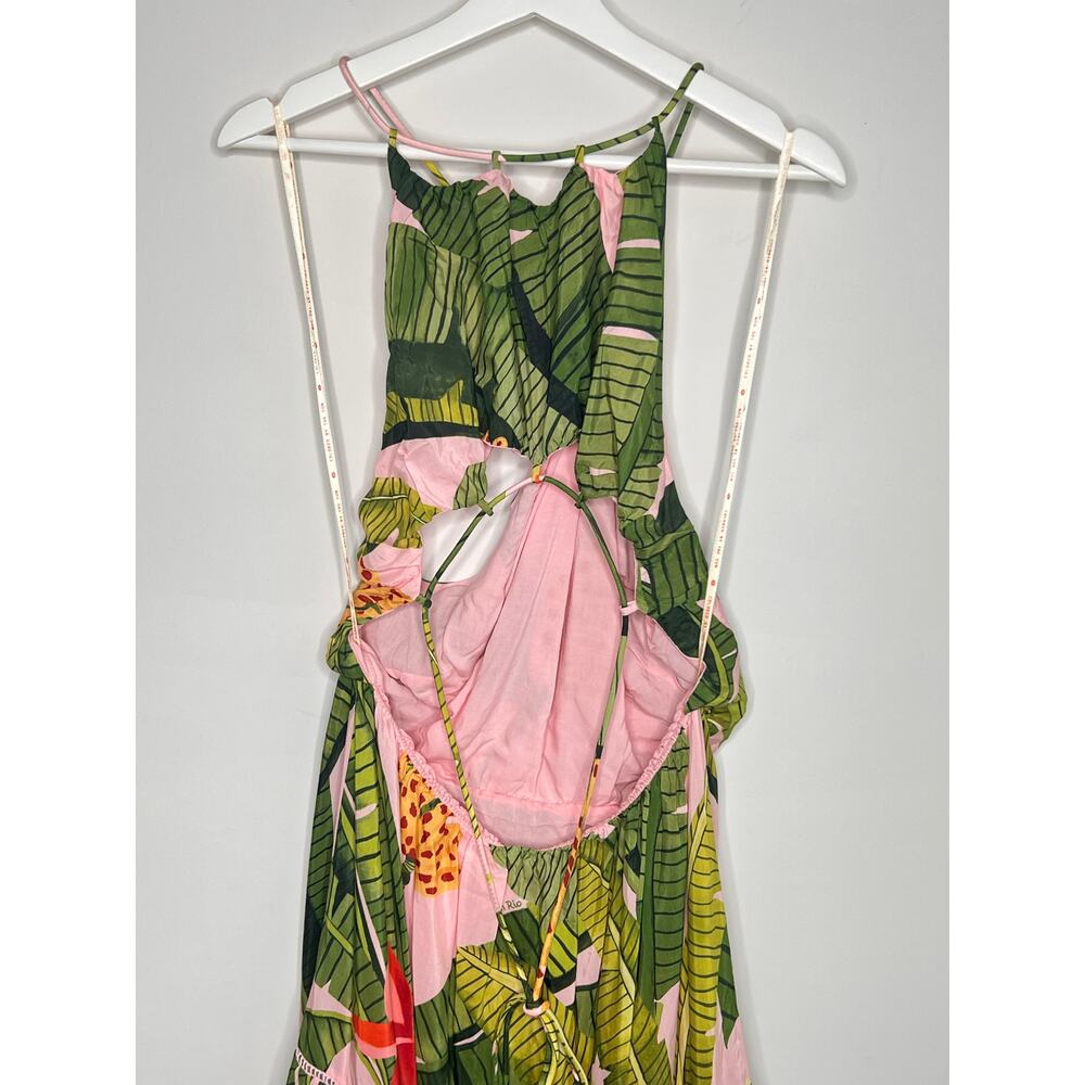 FARM Rio Tropical Print Maxi Dress - Pink and Green - Picture 14 of 15